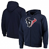 Men's Houston Texans G III Sports by Carl Banks Primary Logo Full Zip Hoodie Navy,baseball caps,new era cap wholesale,wholesale hats